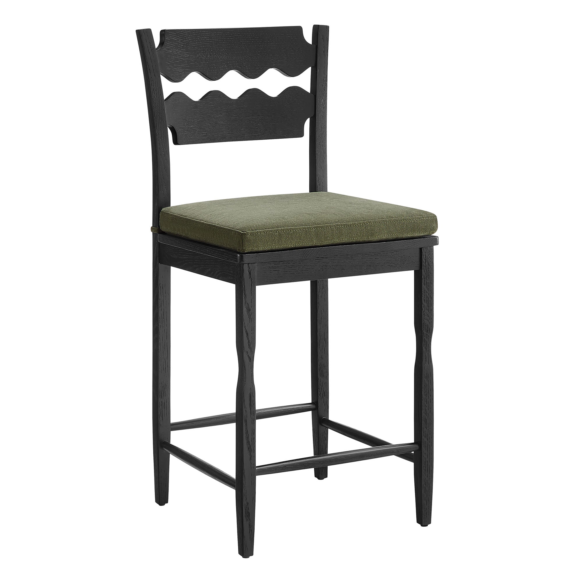 Kne Counter Stool - Black Linen (Copy) Denmark Home