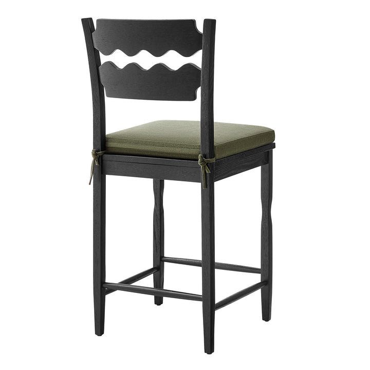 Kne Counter Stool - Black Sage Denmark Home