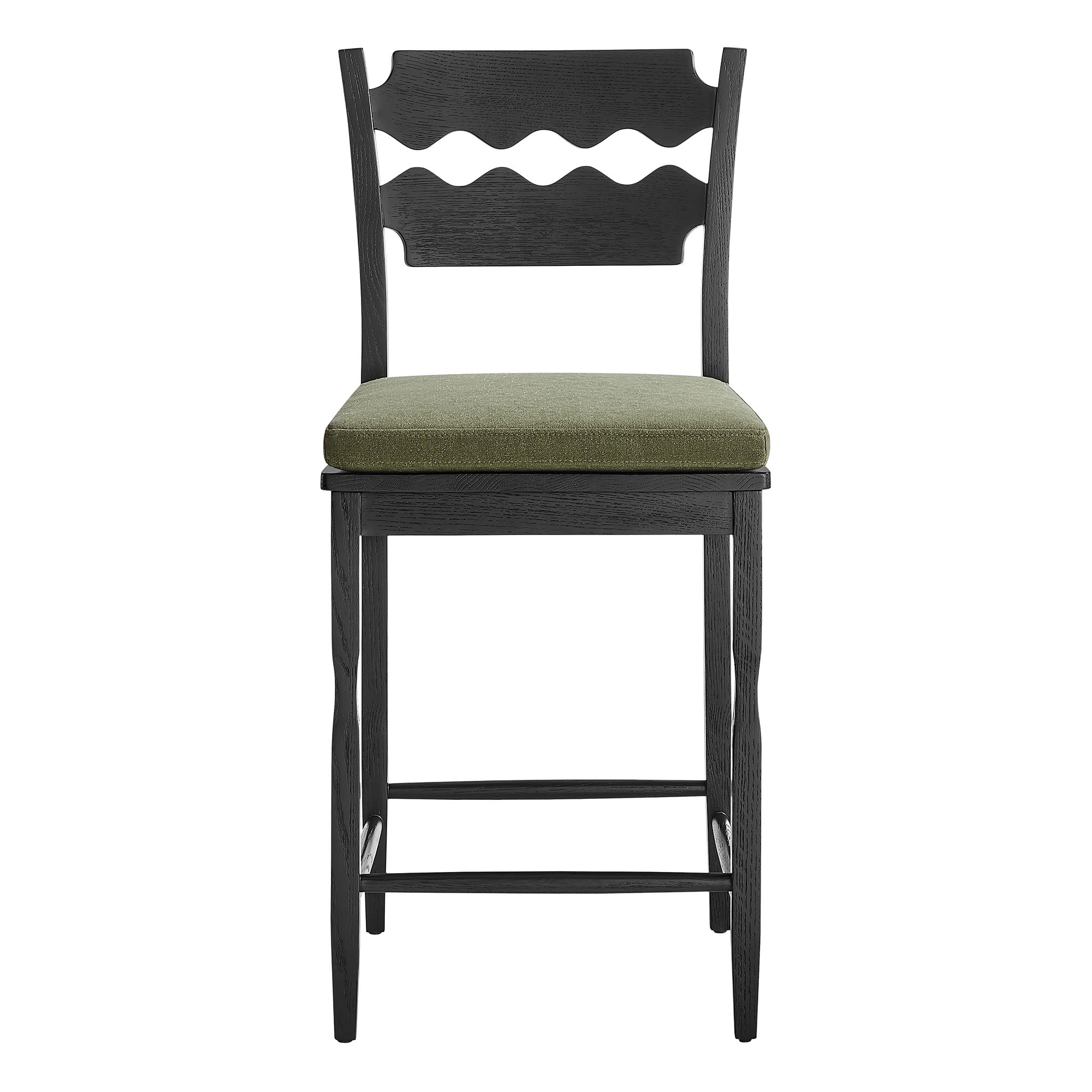 Kne Counter Stool - Black Sage Denmark Home
