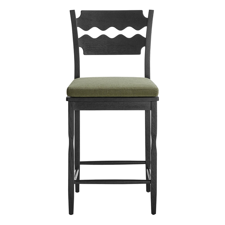 Kne Counter Stool - Black Sage Denmark Home
