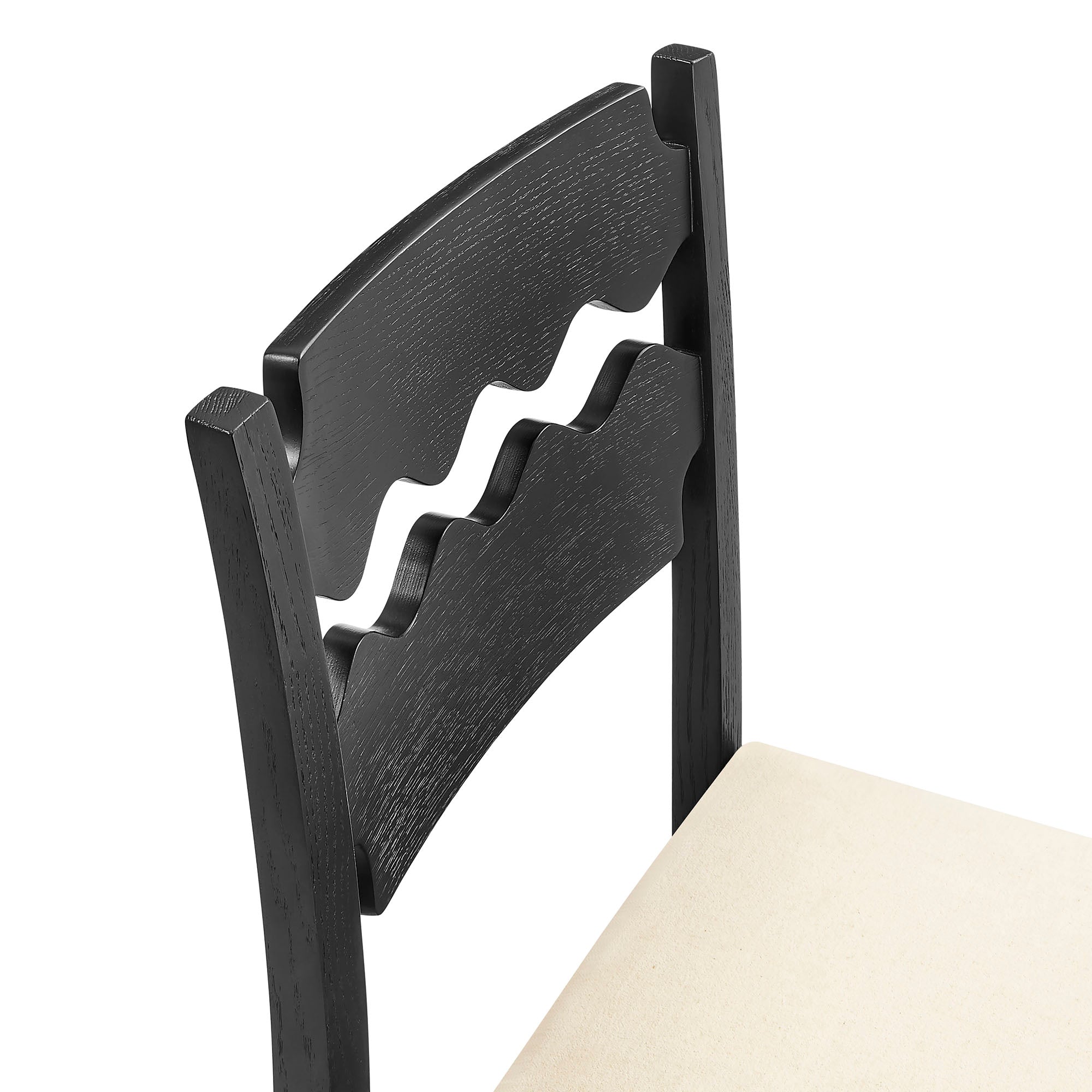 Kne Bar Stool - Black Linen Denmark Home