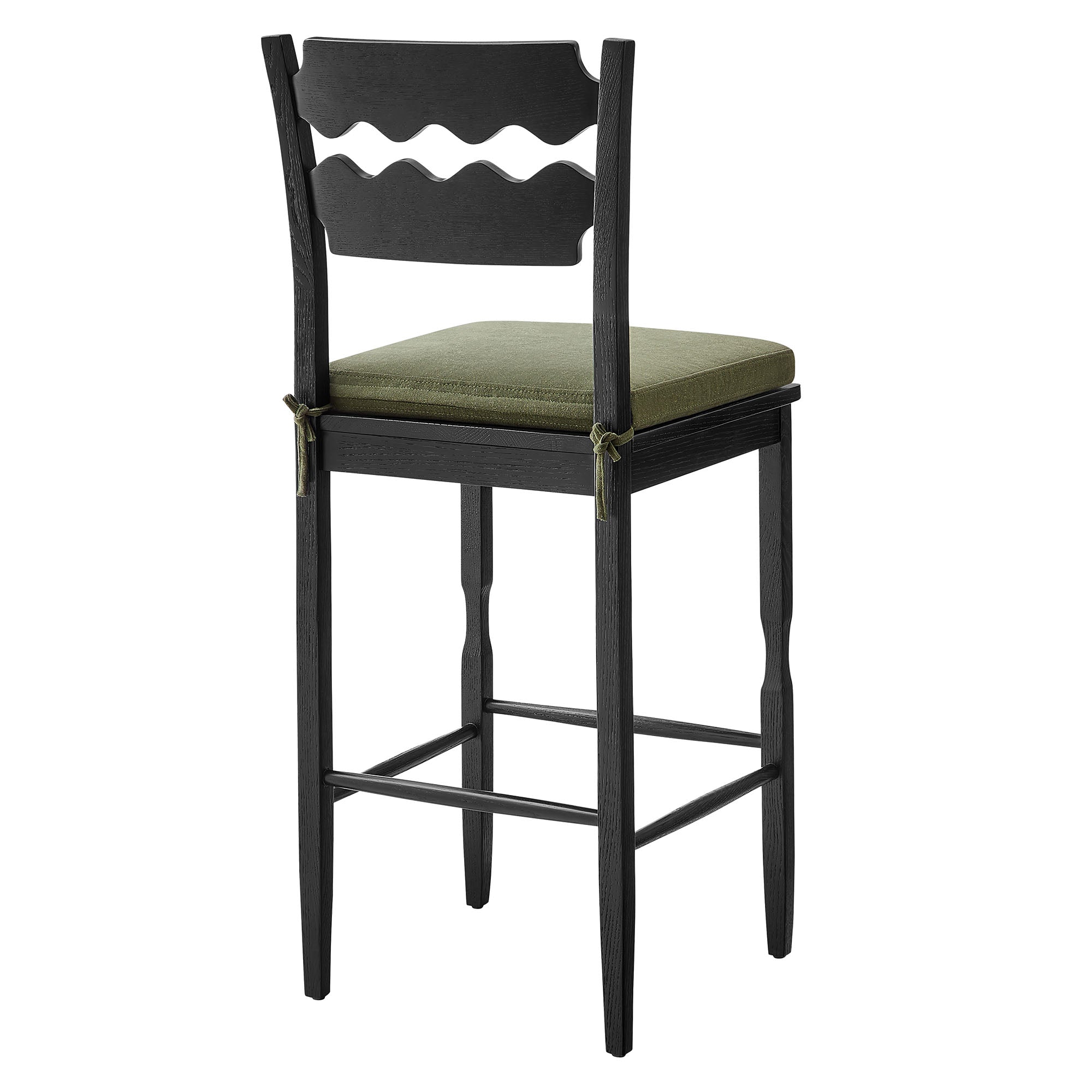 Kne Bar Stool - Black Sage Denmark Home