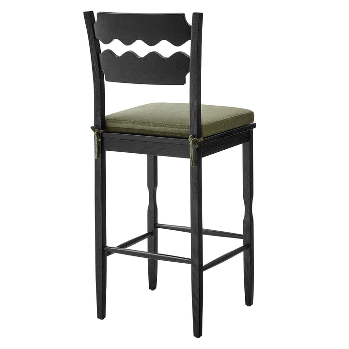 Kne Bar Stool - Black Sage Denmark Home