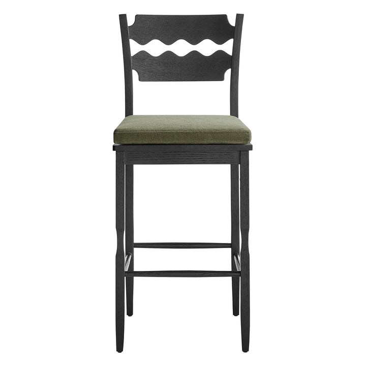 Kne Bar Stool - Black Sage Denmark Home