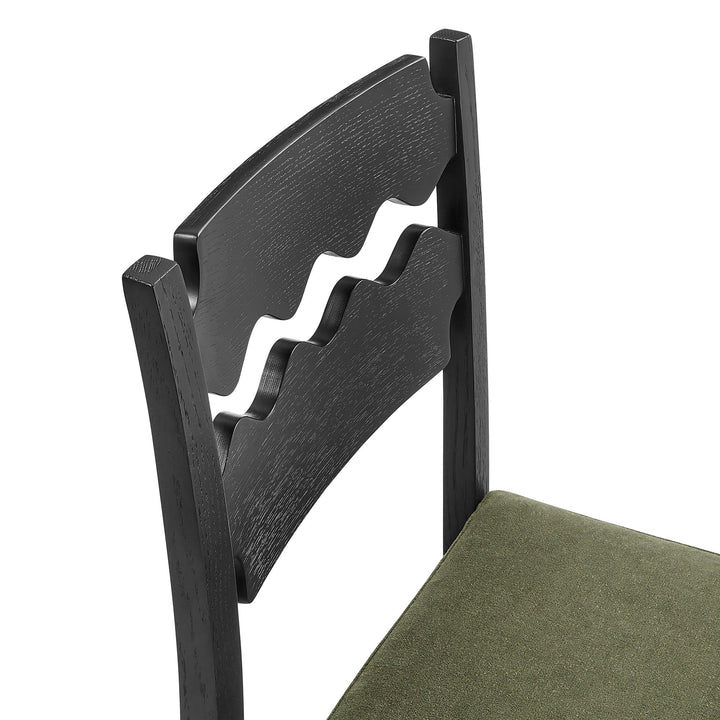 Kne Bar Stool - Black Sage Denmark Home