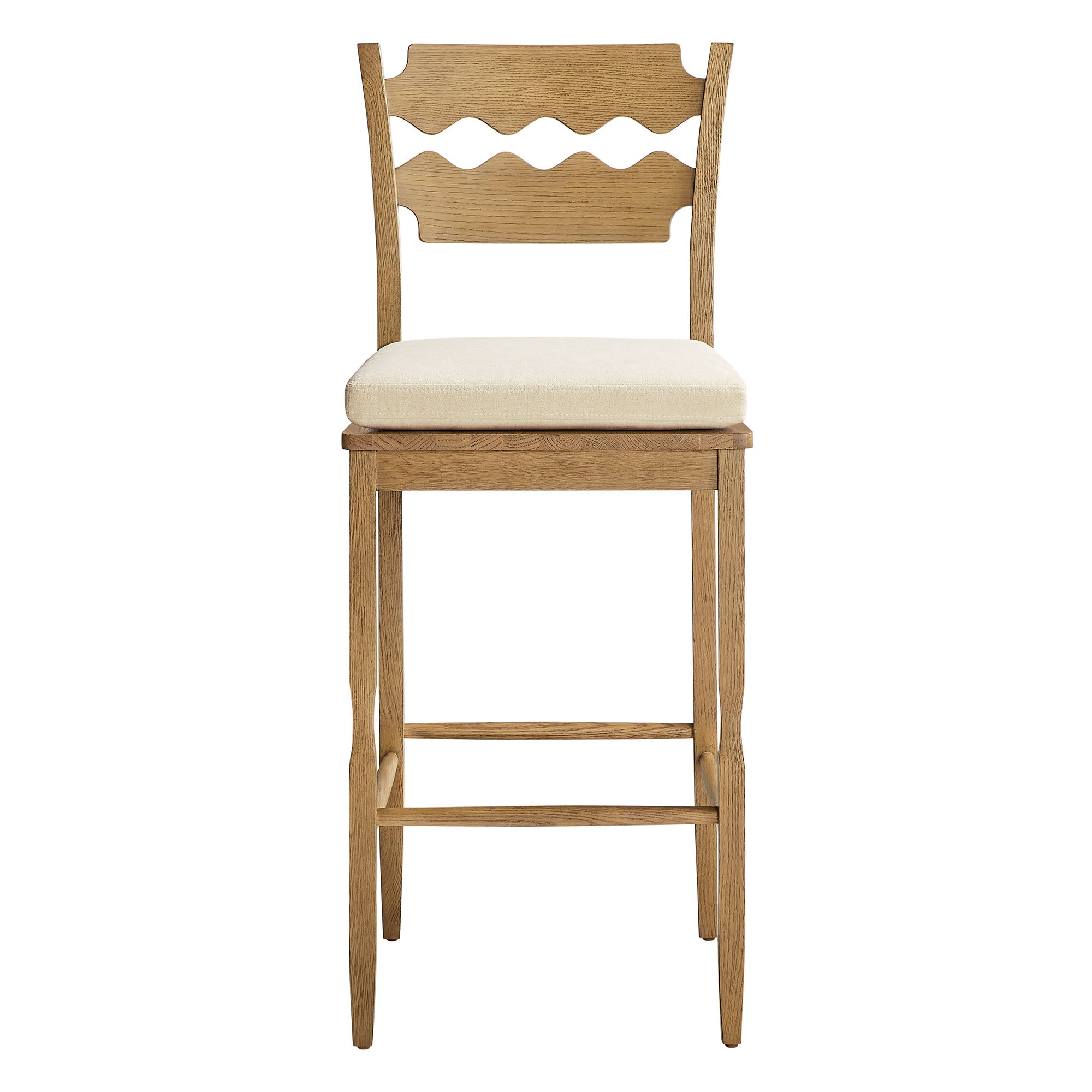 Kne Bar Stool - Weathered Oak Linen Denmark Home