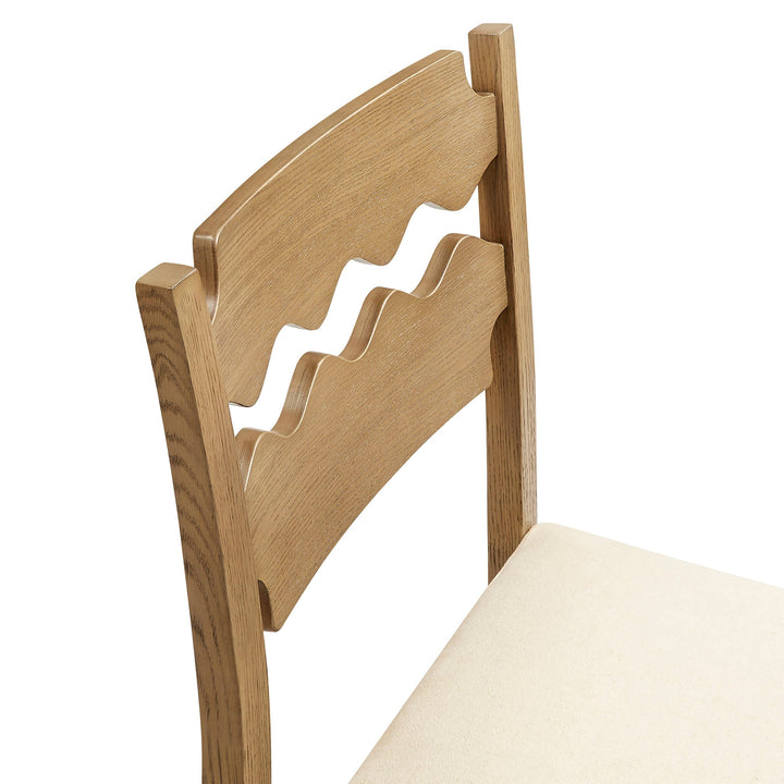 Kne Bar Stool - Weathered Oak Linen Denmark Home