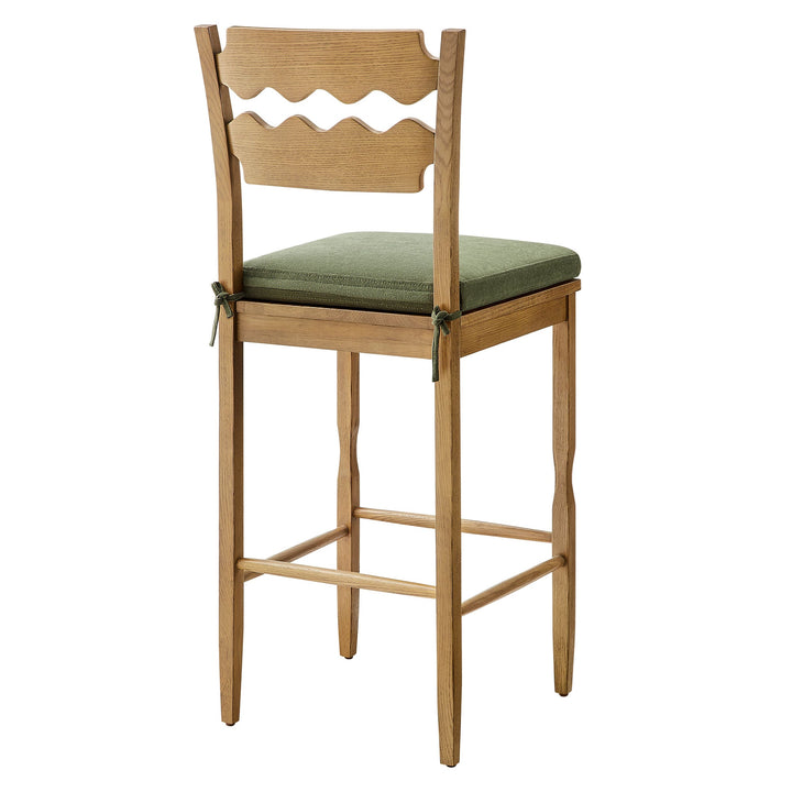 Kne Bar Stool - Weathered Oak Sage Denmark Home