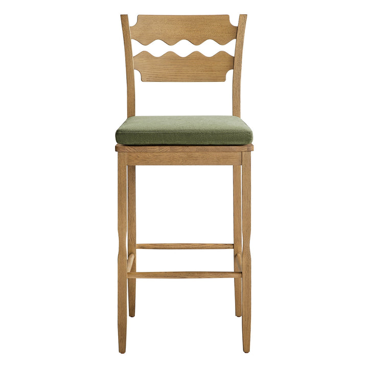 Kne Bar Stool - Weathered Oak Sage Denmark Home