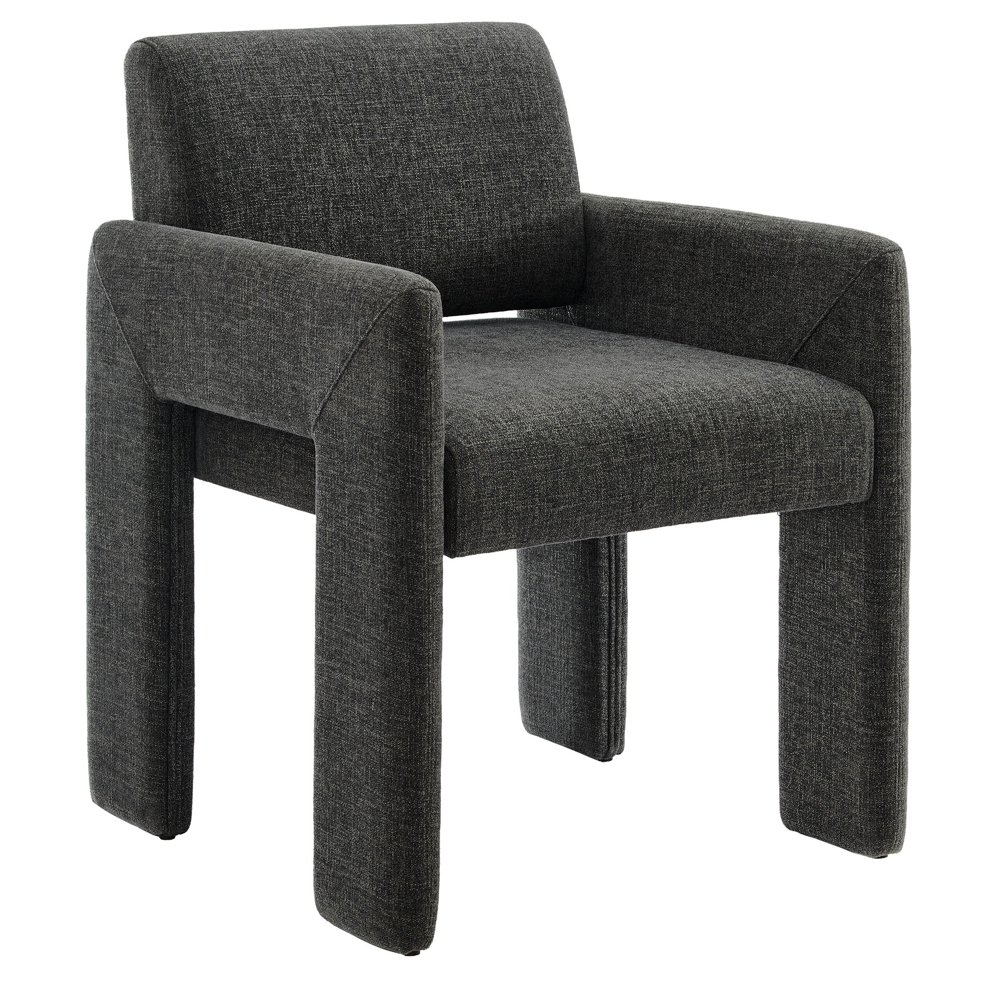 Flik Upholstered Dining Armchair - Charcoal Denmark Home