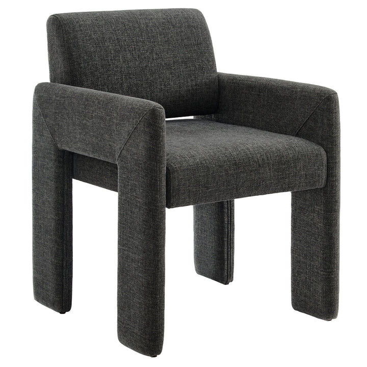 Flik Upholstered Dining Armchair - Charcoal Denmark Home