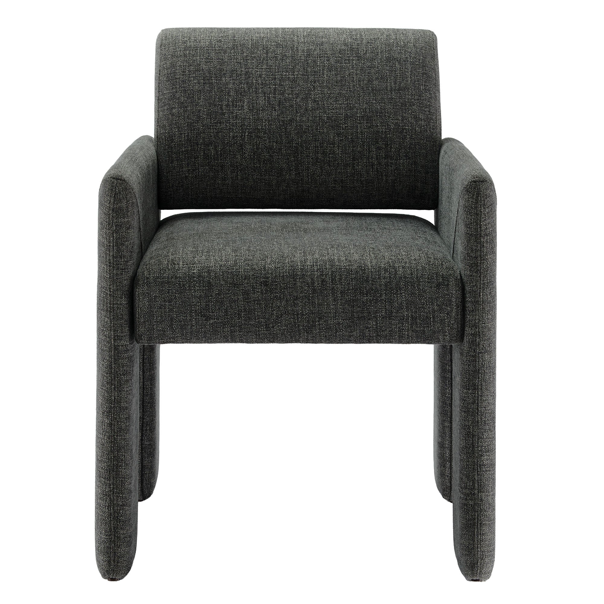Flik Upholstered Dining Armchair - Charcoal Denmark Home