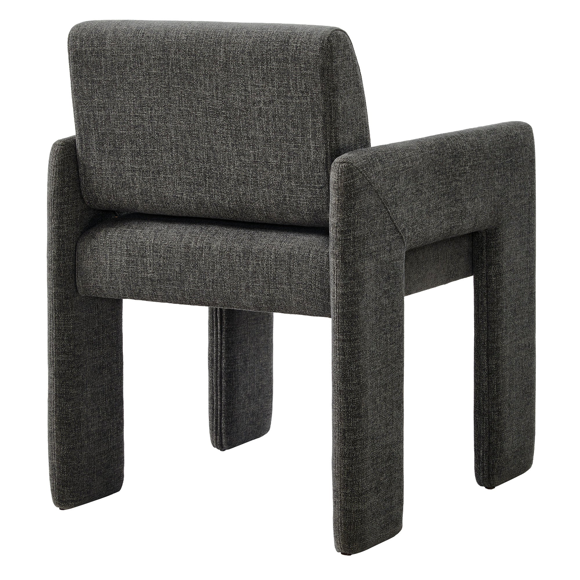Flik Upholstered Dining Armchair - Charcoal Denmark Home