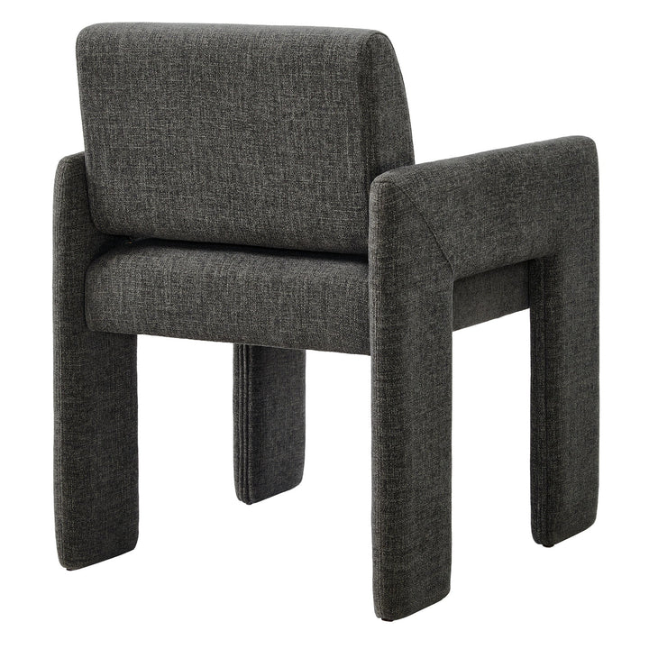 Flik Upholstered Dining Armchair - Charcoal Denmark Home