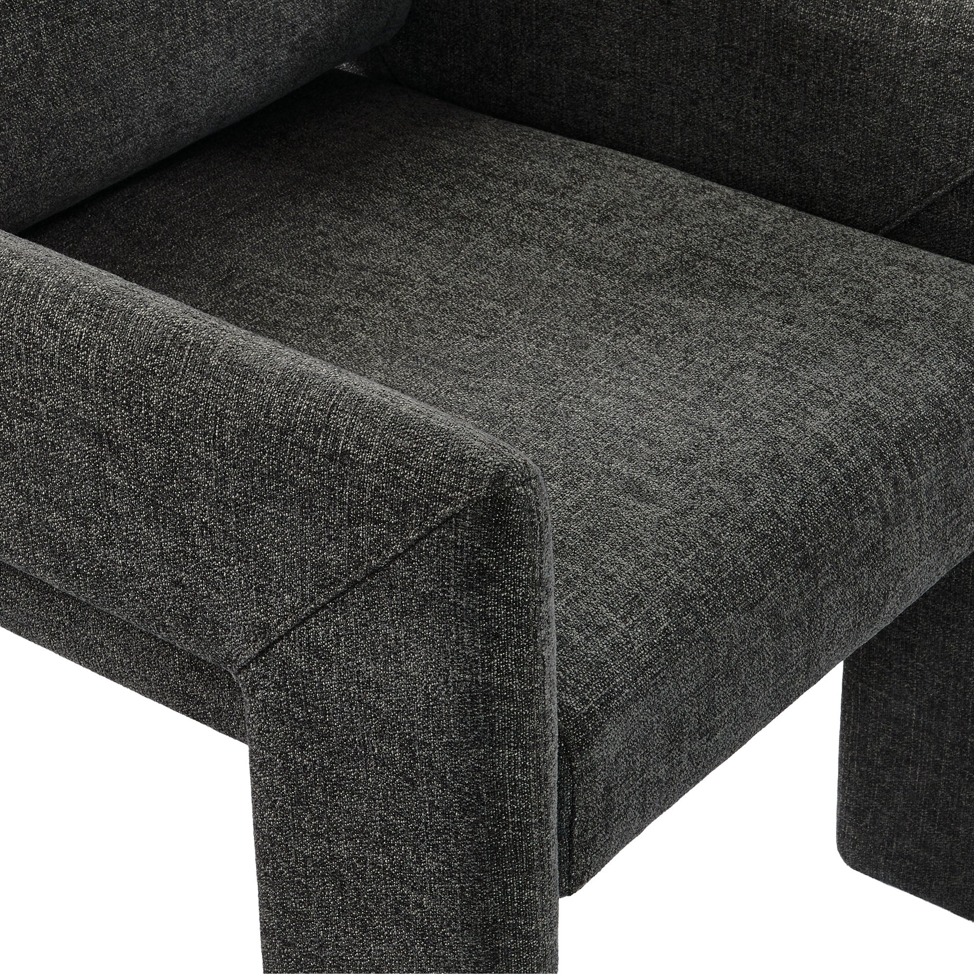 Flik Upholstered Dining Armchair - Charcoal Denmark Home