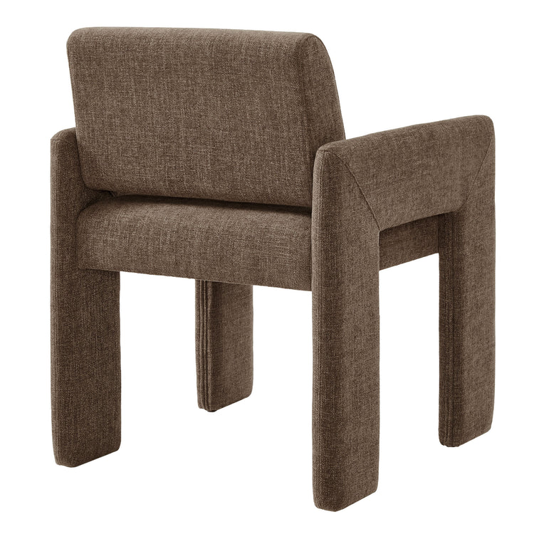 Flik Upholstered Dining Armchair - Mocha Denmark Home