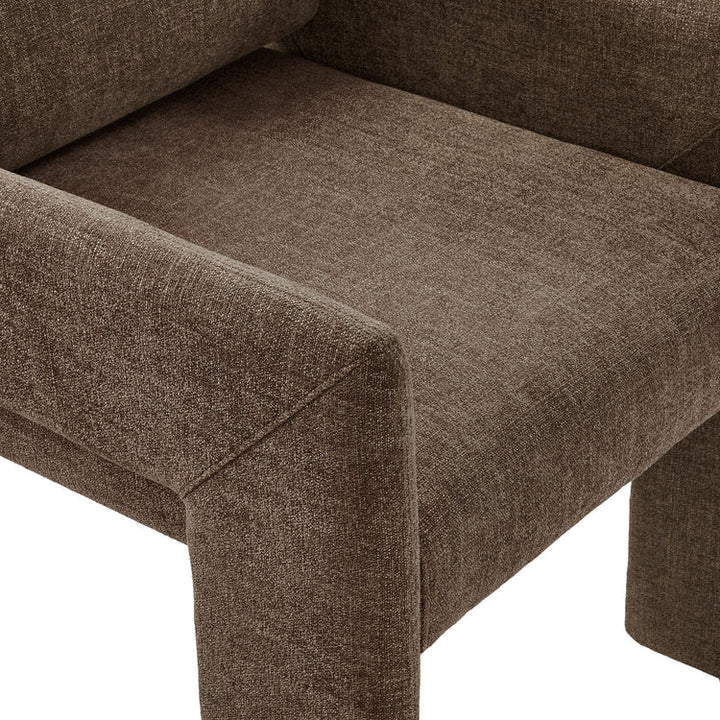 Flik Upholstered Dining Armchair - Mocha Denmark Home