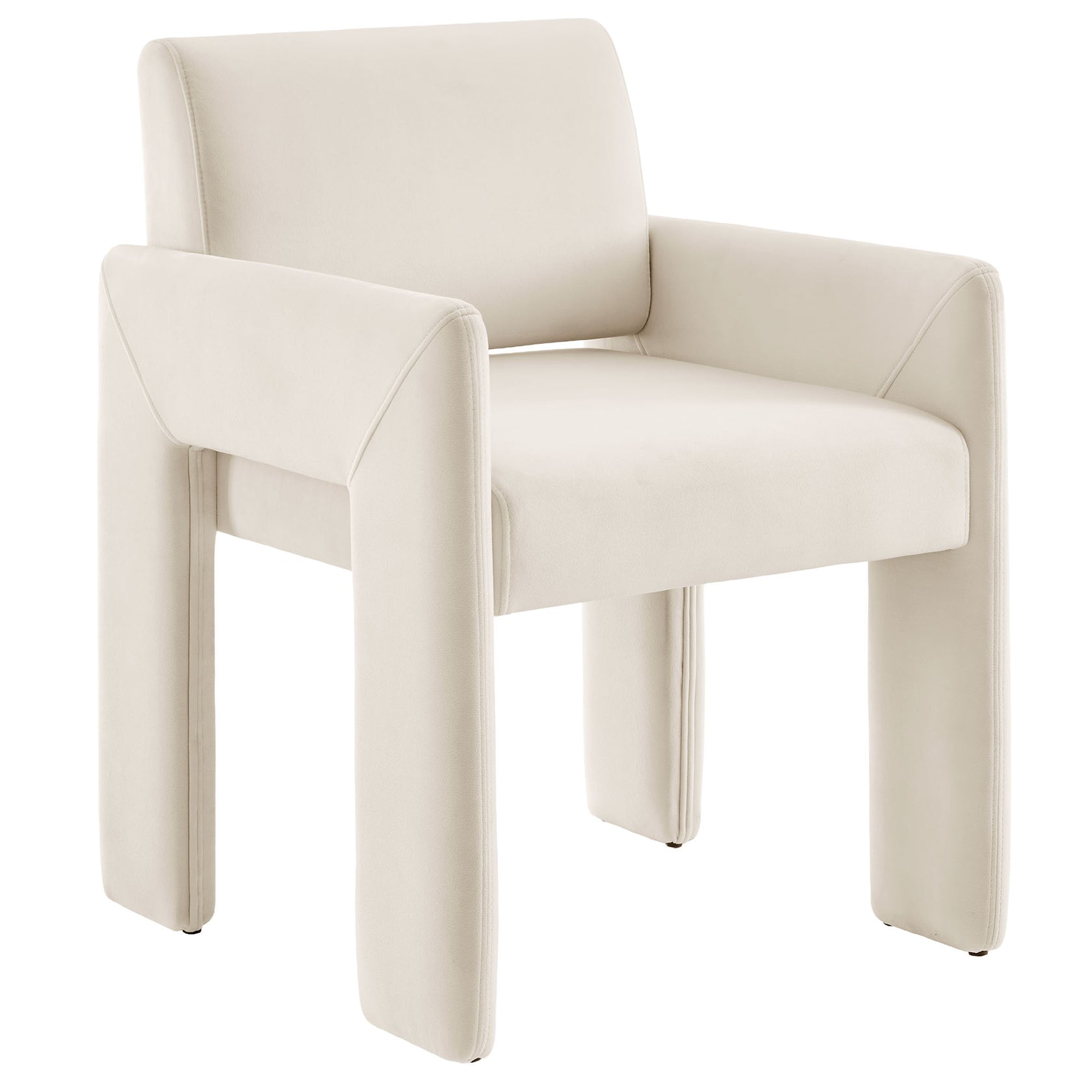 Flik Velvet Dining Armchair - Alabaster Denmark Home