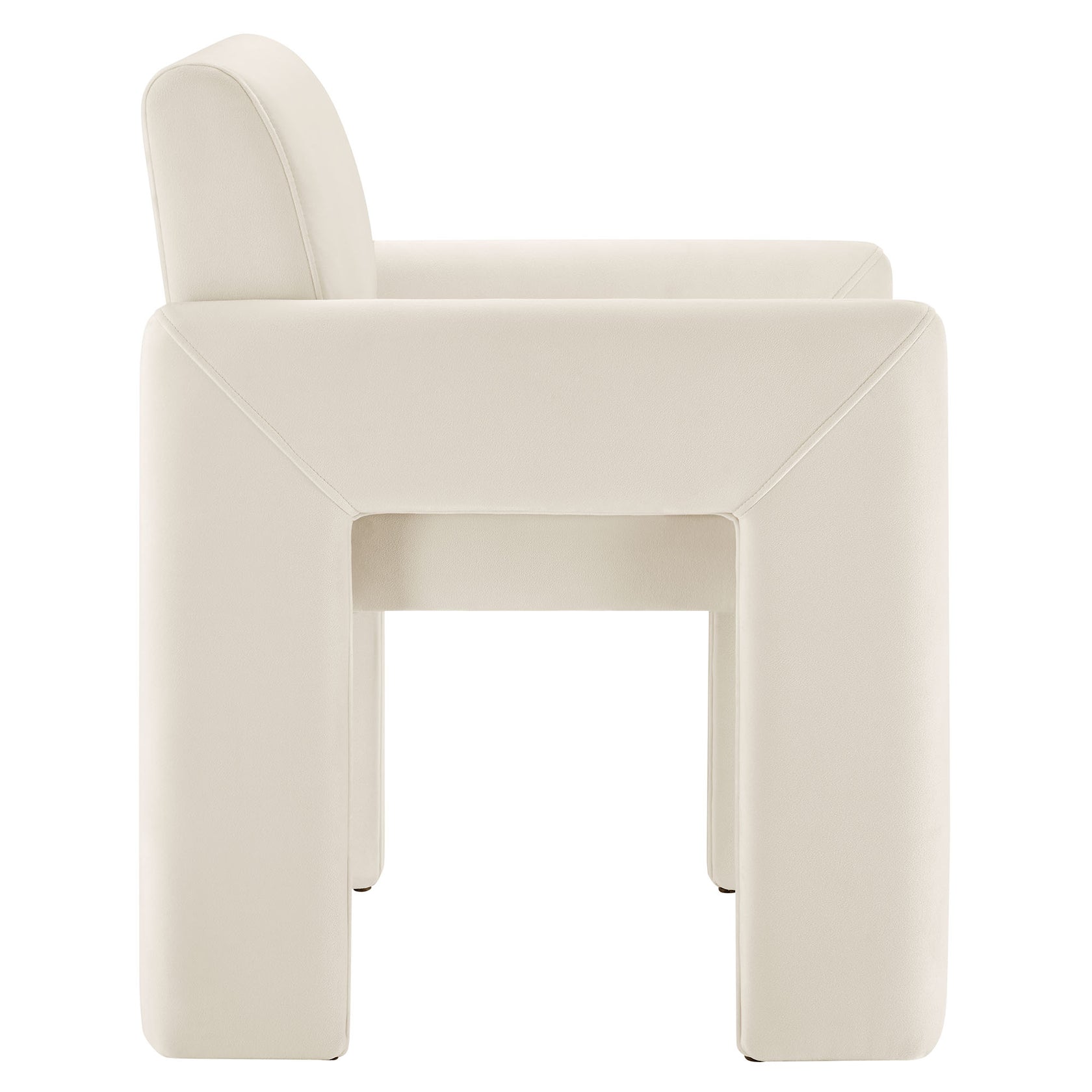Flik Velvet Dining Armchair - Alabaster Denmark Home