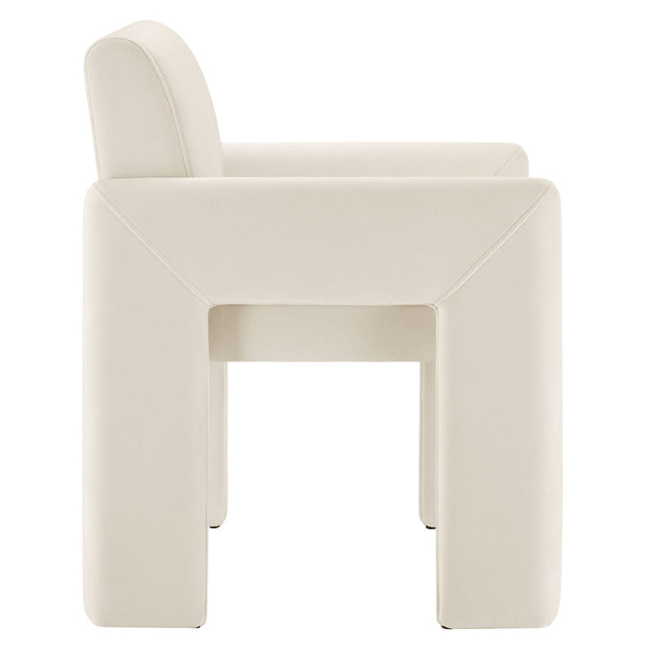 Flik Velvet Dining Armchair - Alabaster Denmark Home