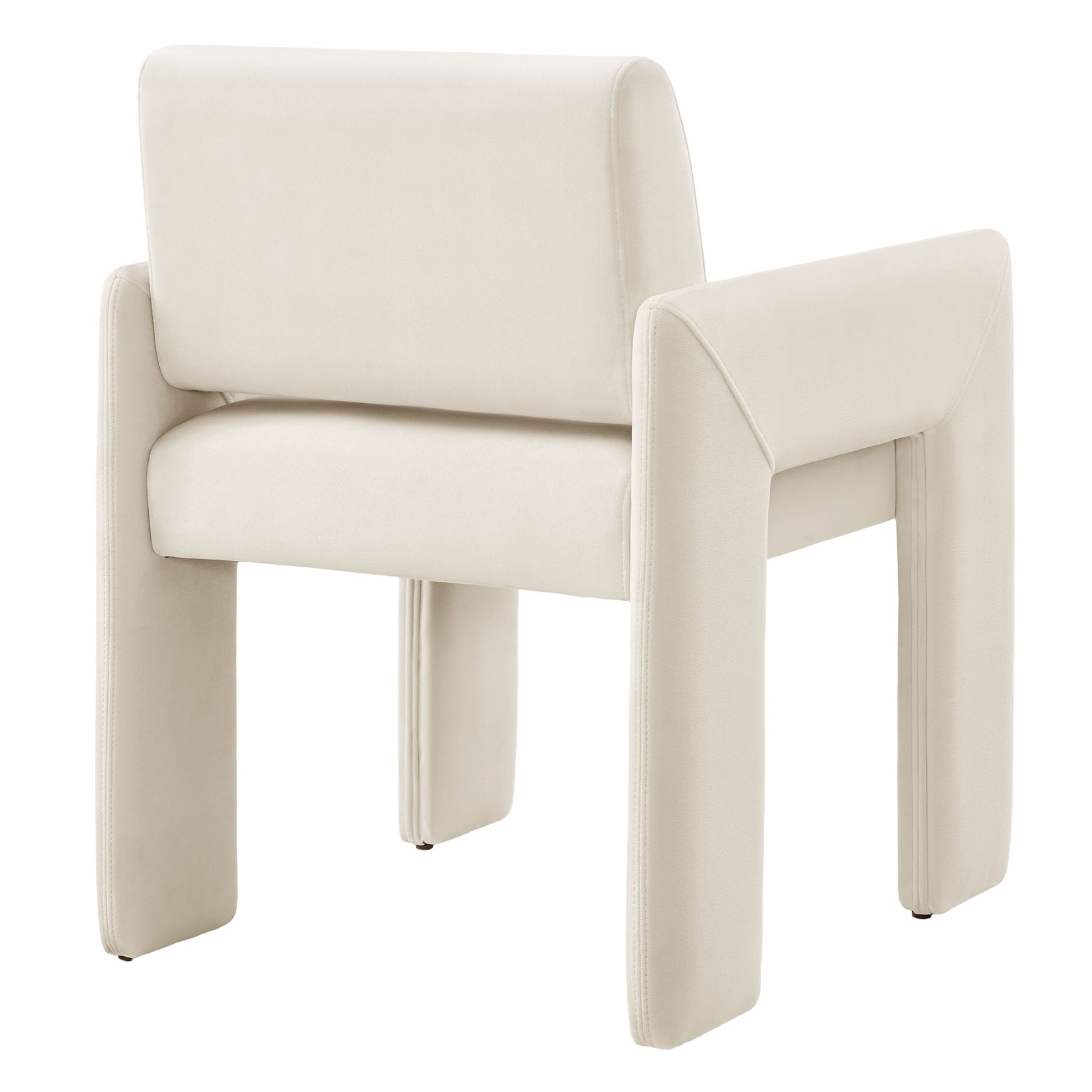 Flik Velvet Dining Armchair - Alabaster Denmark Home