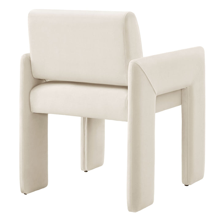 Flik Velvet Dining Armchair - Alabaster Denmark Home