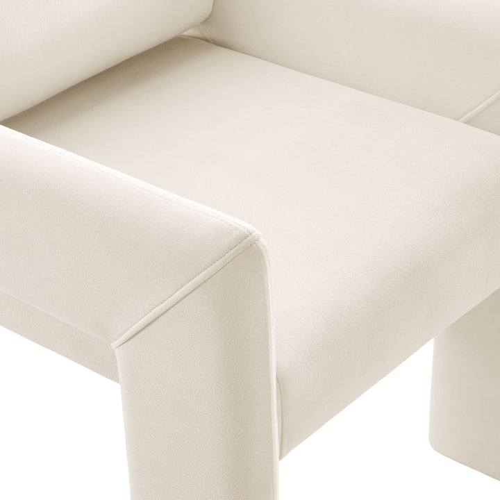 Flik Velvet Dining Armchair - Alabaster Denmark Home