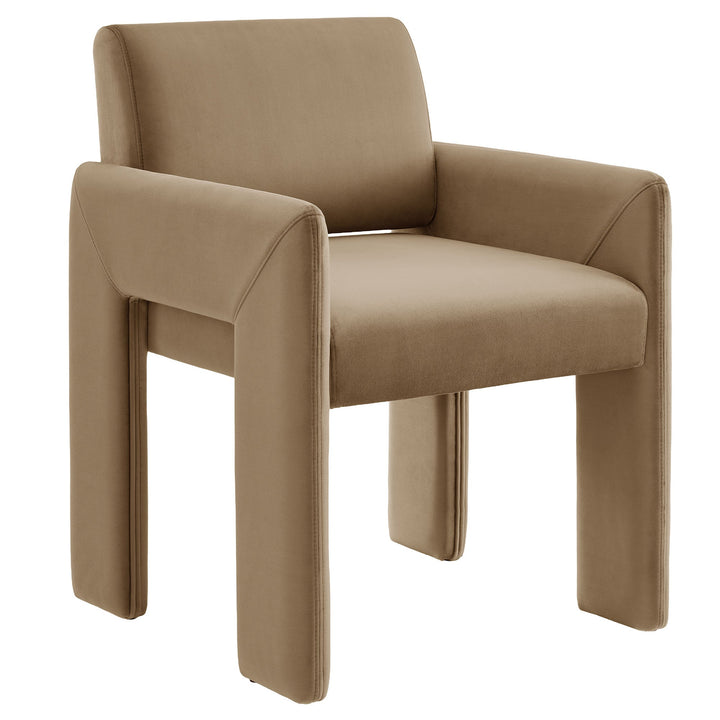 Flik Velvet Dining Armchair - Taupe Denmark Home