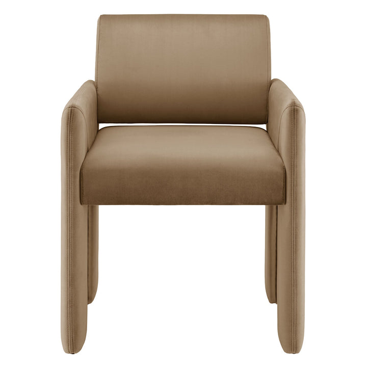 Flik Velvet Dining Armchair - Taupe Denmark Home