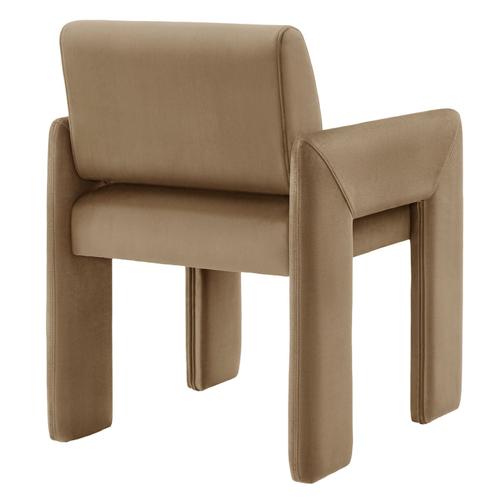 Flik Velvet Dining Armchair - Taupe Denmark Home