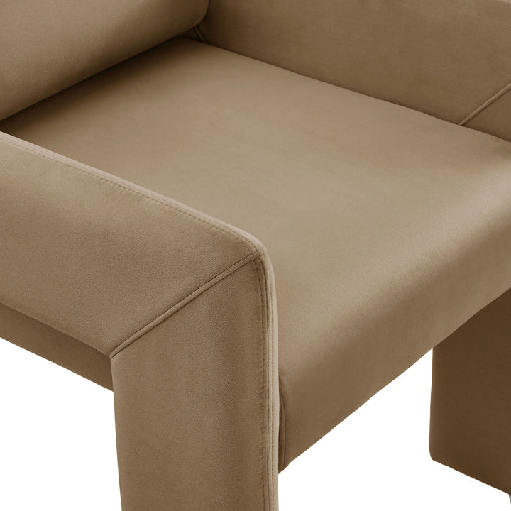 Flik Velvet Dining Armchair - Taupe Denmark Home