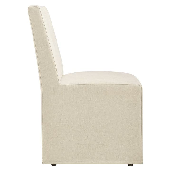 Doux Slipcovered Dining Side Chair - Linen Denmark Home