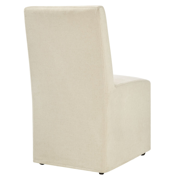 Doux Slipcovered Dining Side Chair - Linen Denmark Home