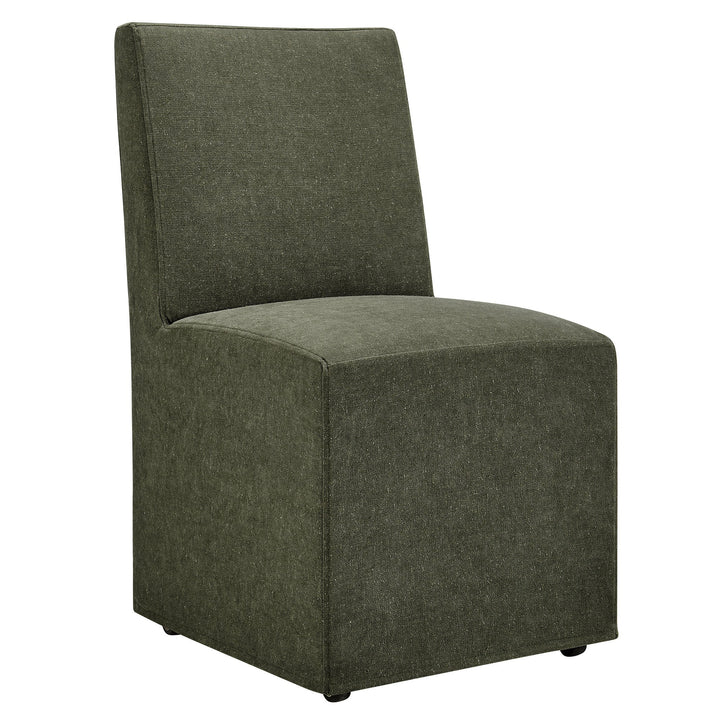 Doux Slipcovered Dining Side Chair - Sage Denmark Home