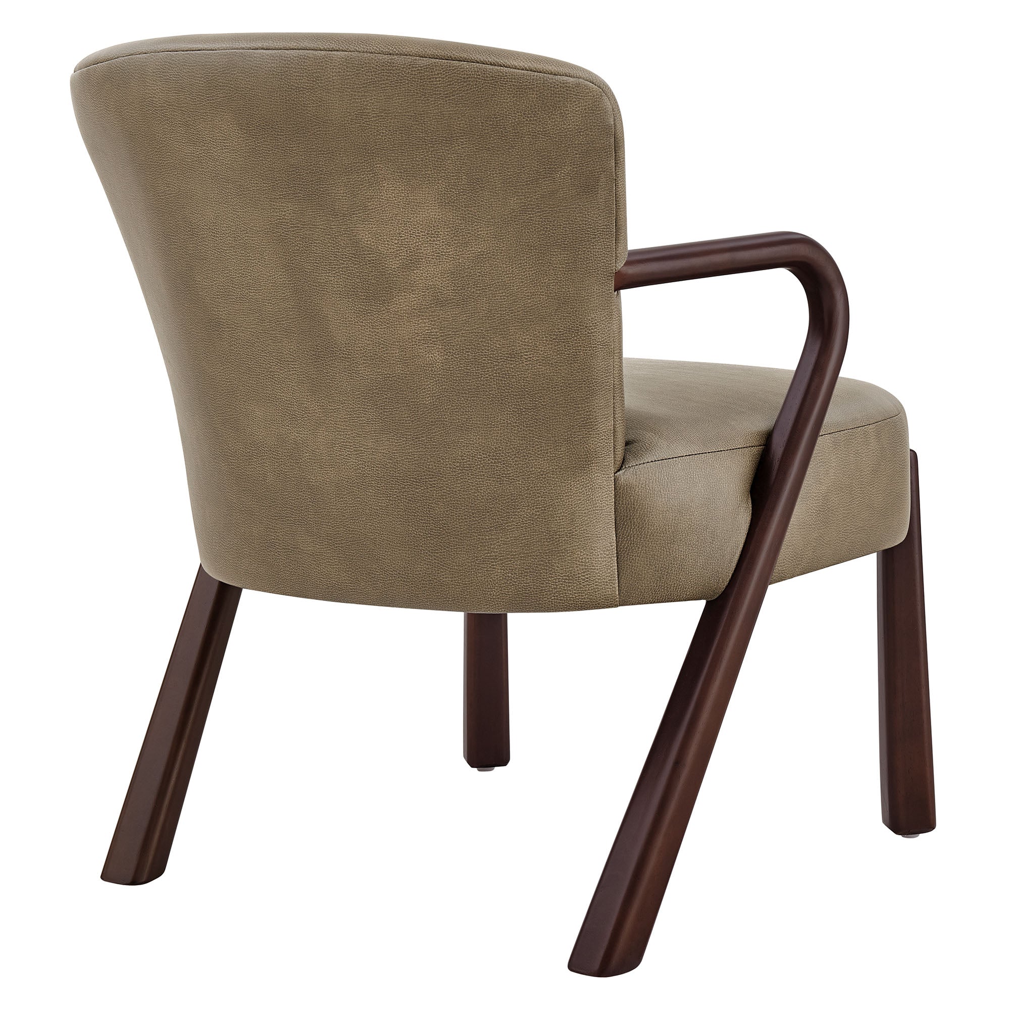 Arvion Faux Leather Accent Armchair – Mushroom Denmark Home