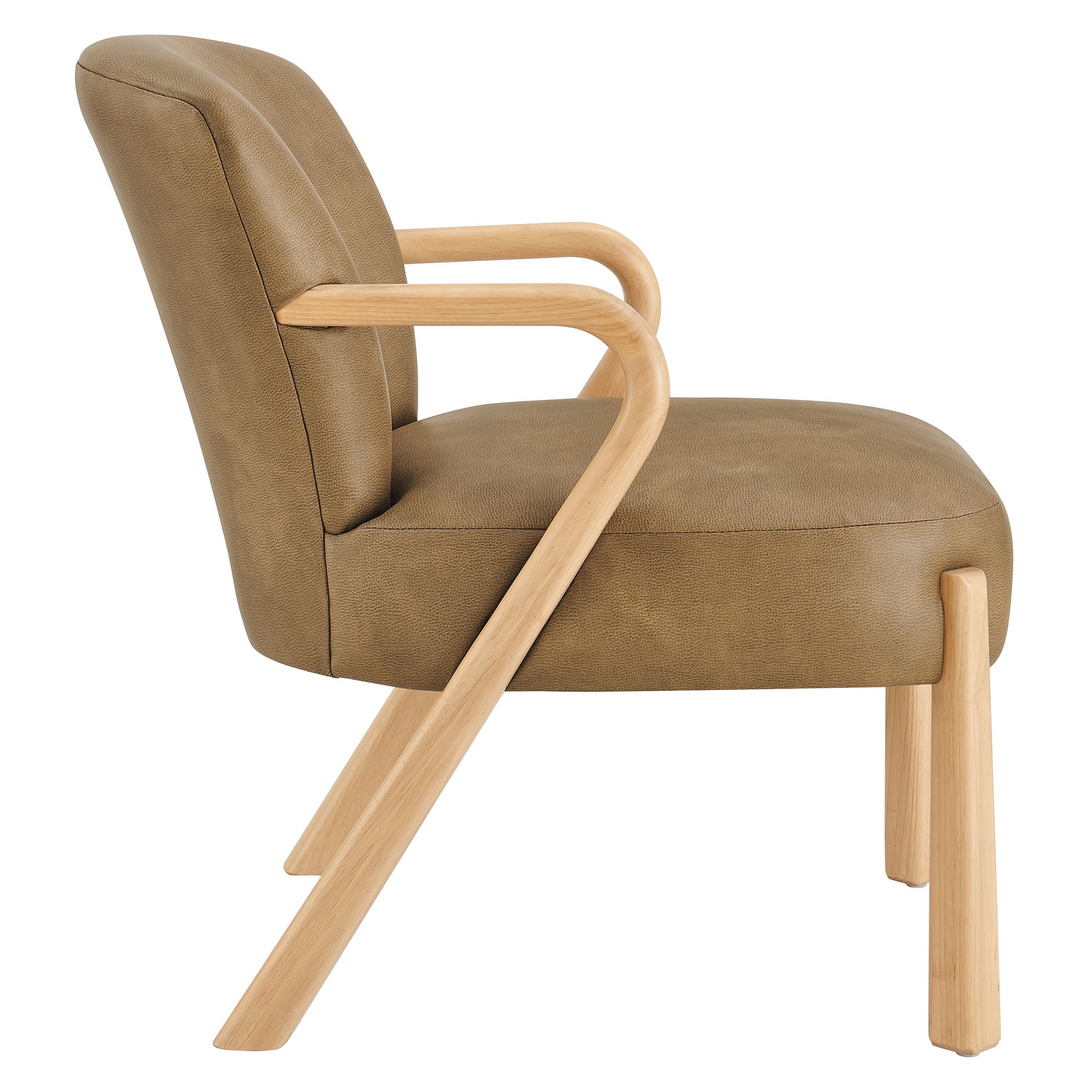 Arvion Faux Leather Accent Armchair – Toast Denmark Home