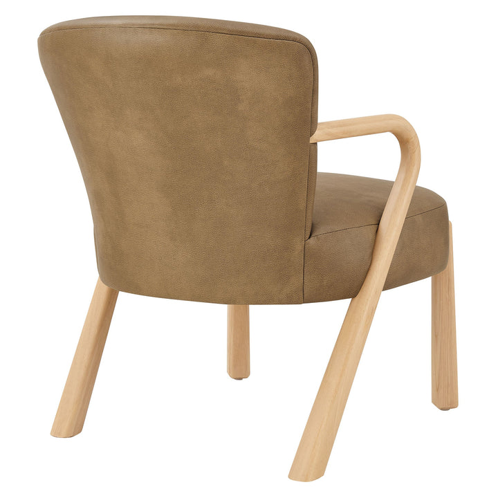 Arvion Faux Leather Accent Armchair – Toast Denmark Home