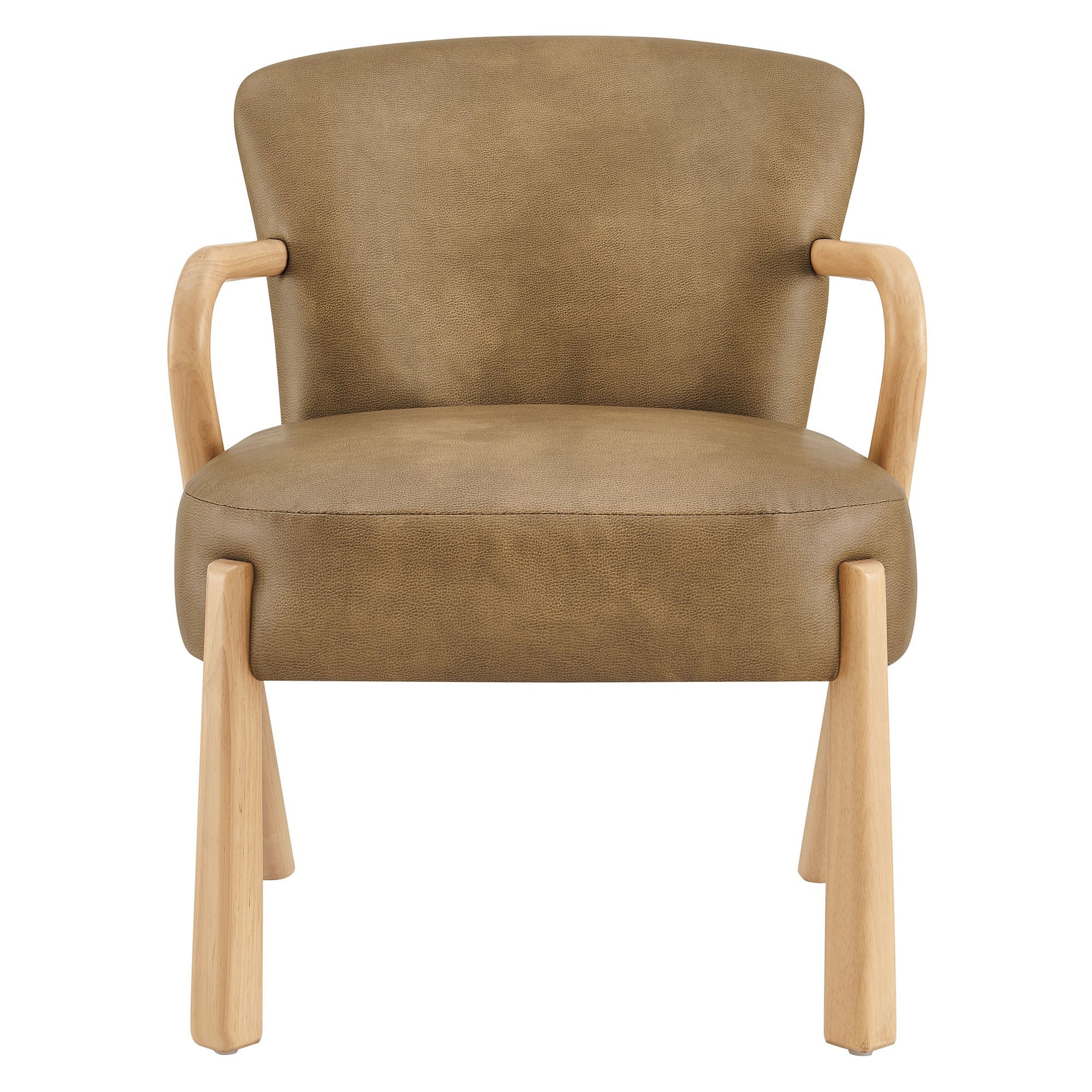 Arvion Faux Leather Accent Armchair – Toast Denmark Home