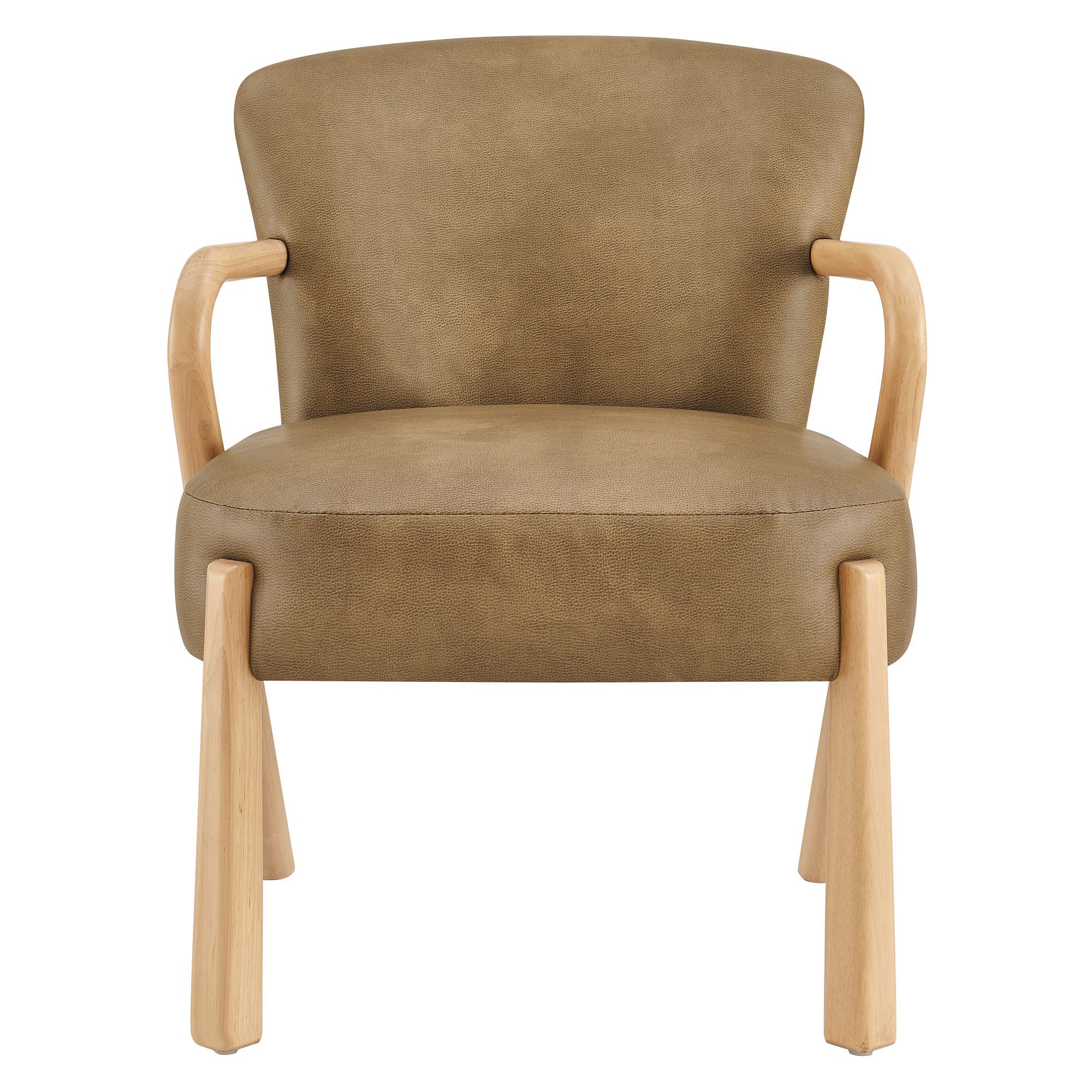 Arvion Faux Leather Accent Armchair – Toast Denmark Home