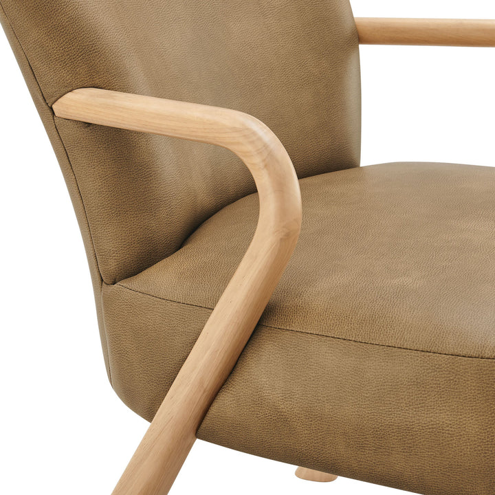 Arvion Faux Leather Accent Armchair – Toast Denmark Home