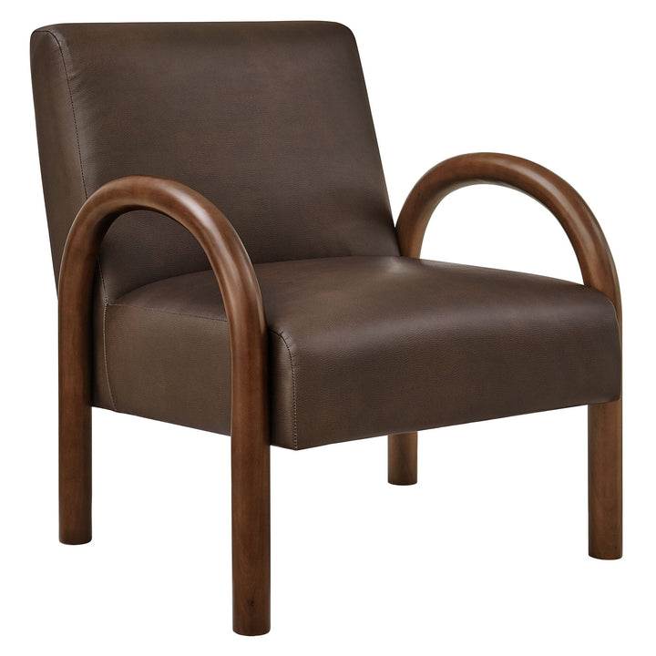 Arvion Faux Leather Accent Chair – Mushroom (Copy) Denmark Home