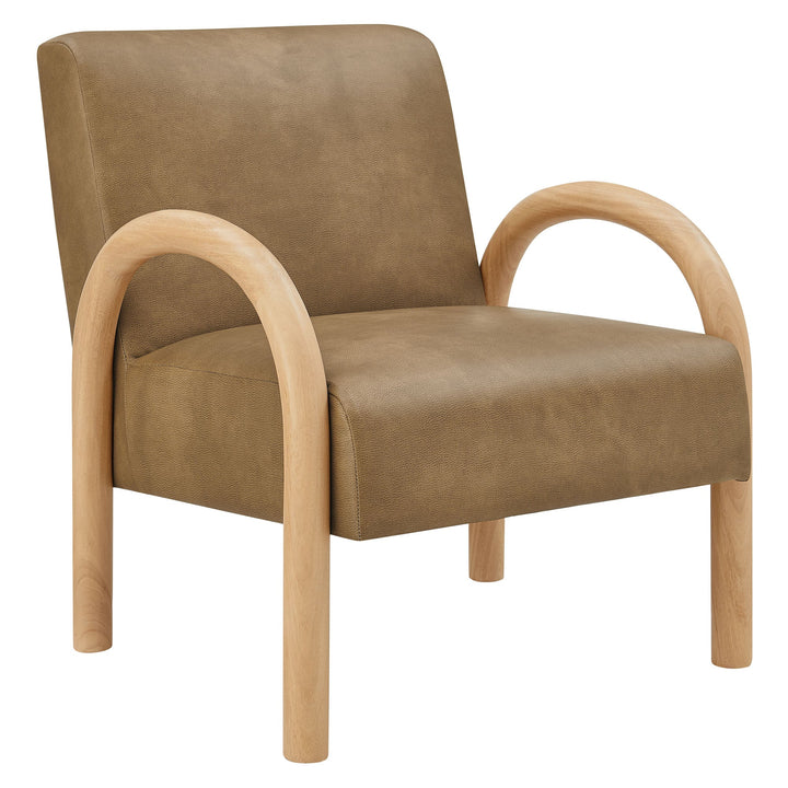 Arvion Faux Leather Accent Chair – Toast Denmark Home