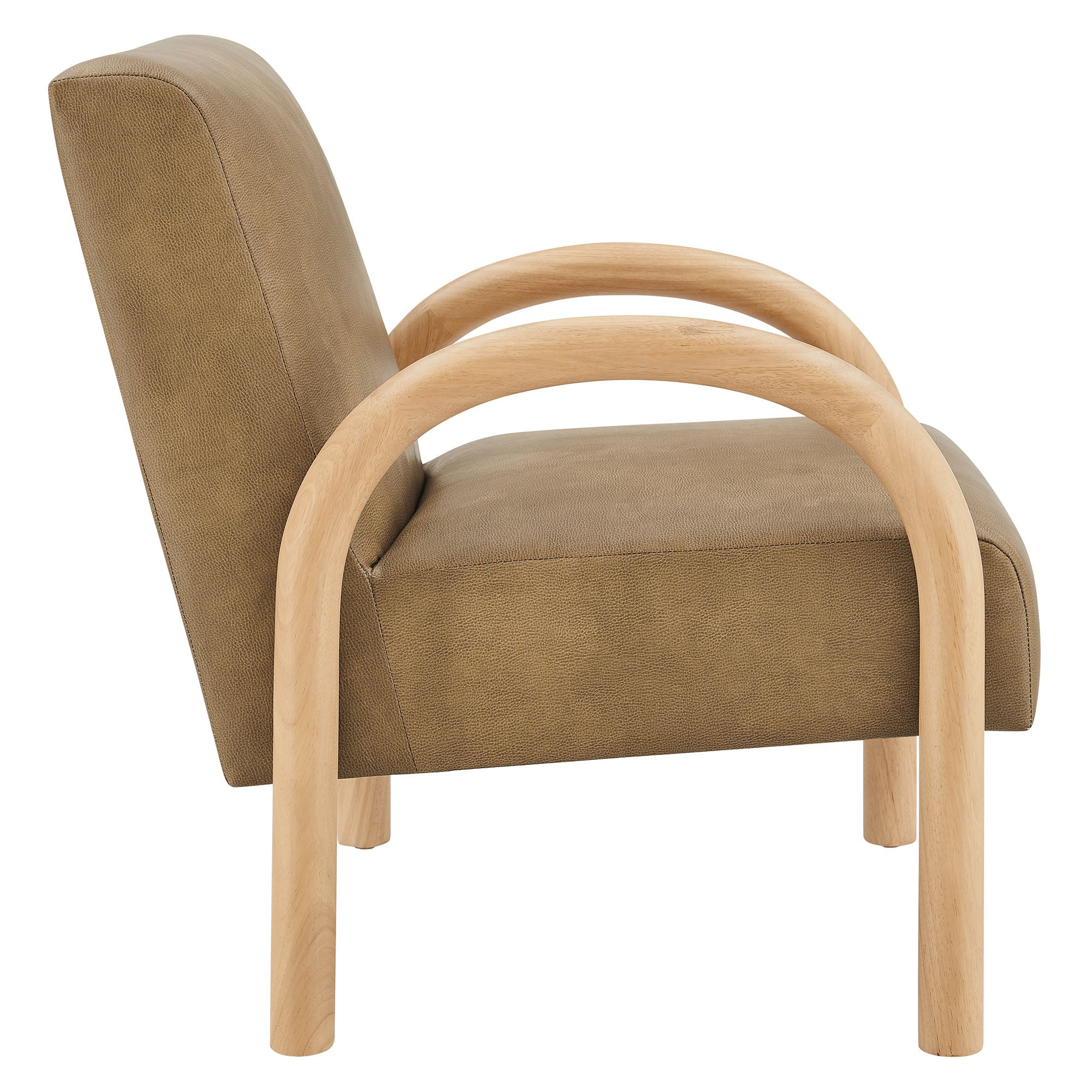 Arvion Faux Leather Accent Chair – Toast Denmark Home