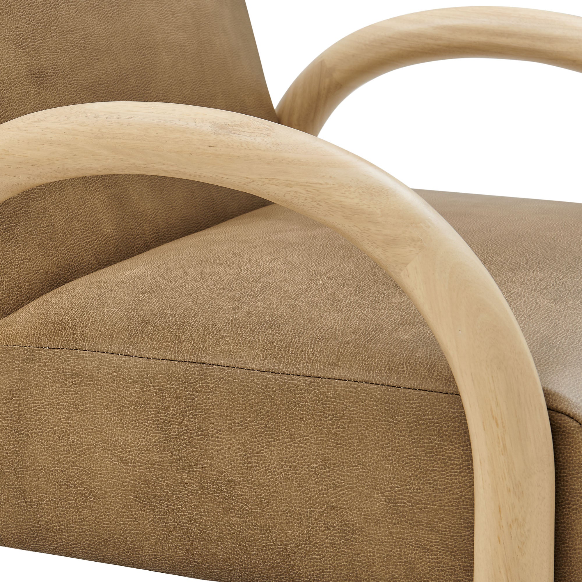 Arvion Faux Leather Accent Chair – Toast Denmark Home