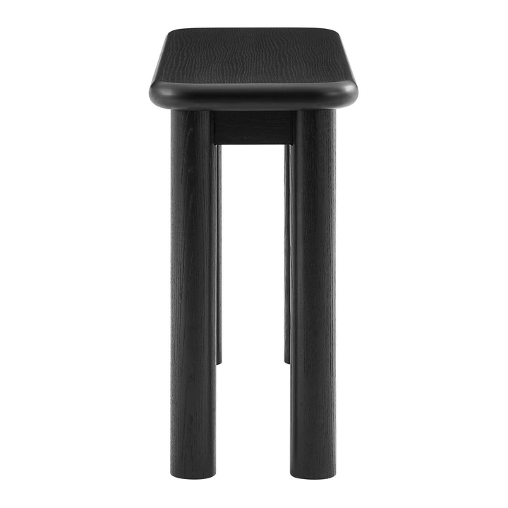 Elvar Oak Wood Console Table - Black Denmark Home