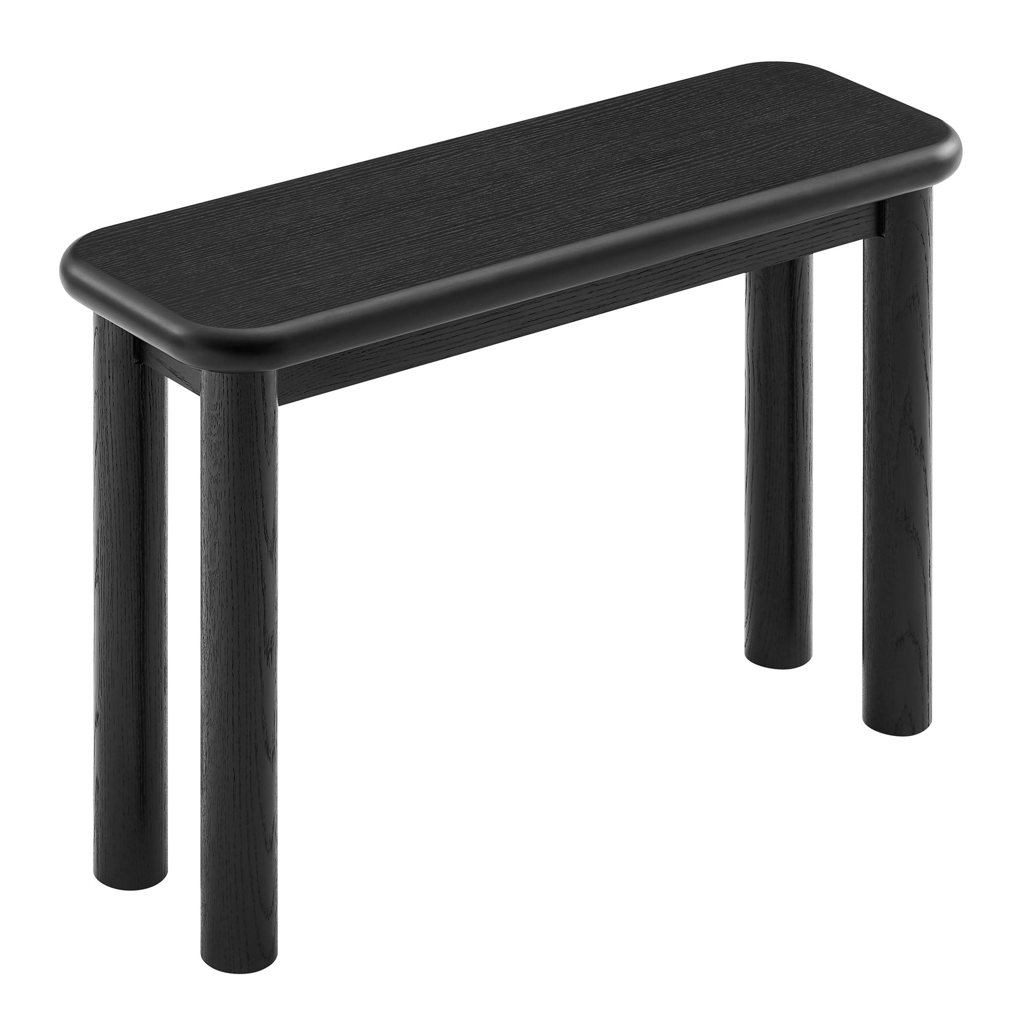 Elvar Oak Wood Console Table - Black Denmark Home