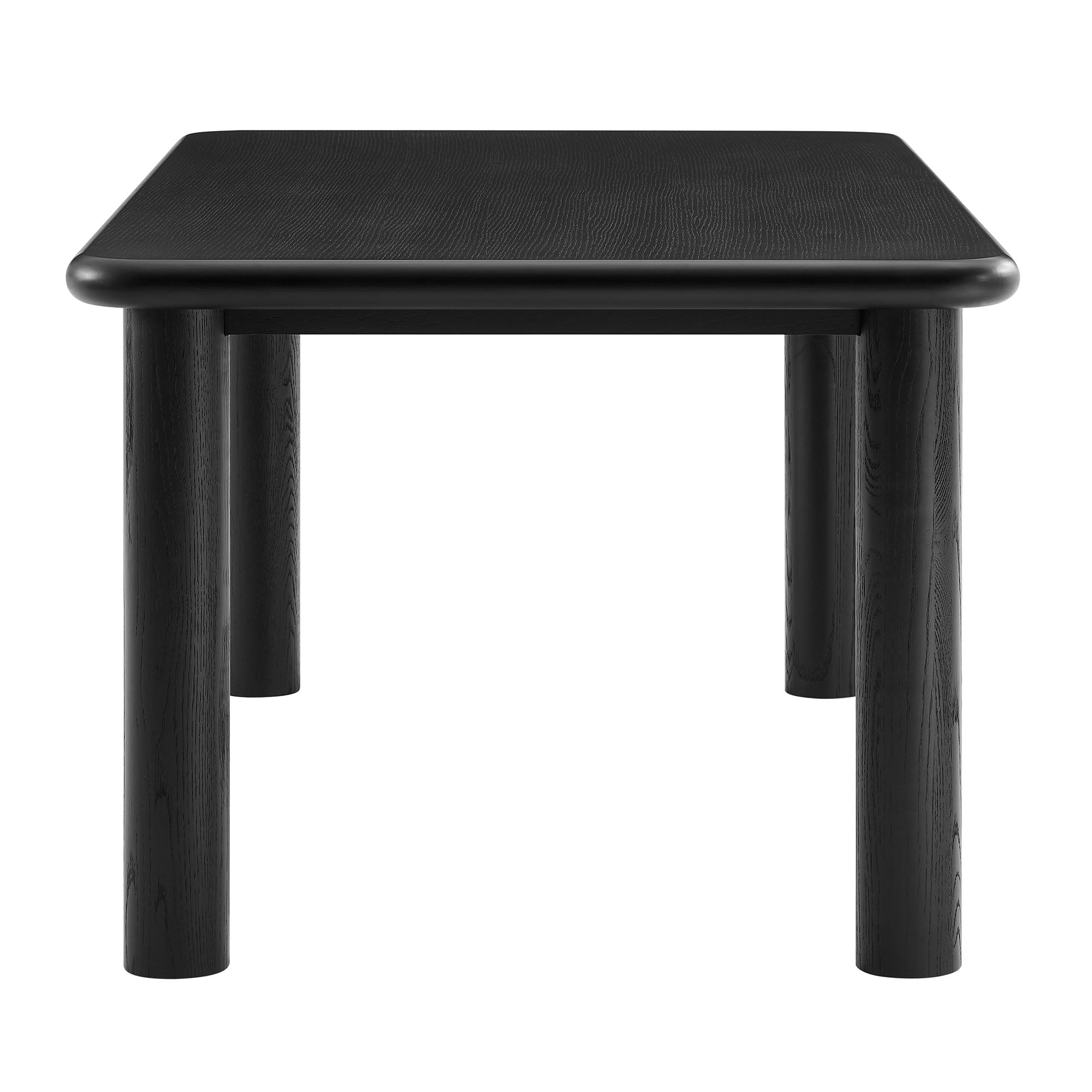 Elvar 72" Rectangular Oak Wood Dining Table - Black Denmark Home
