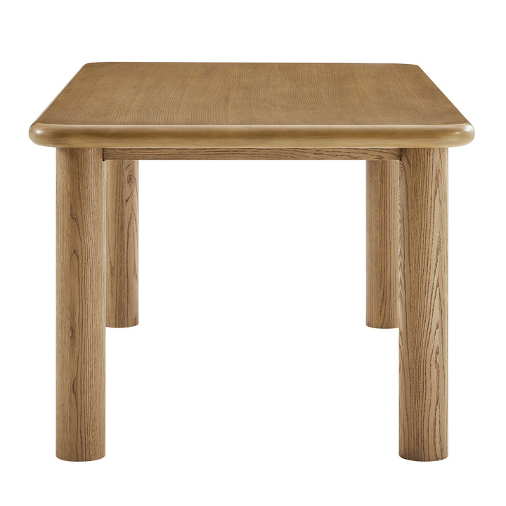 Elvar 72" Rectangular Oak Wood Dining Table - Weathered Oak Denmark Home