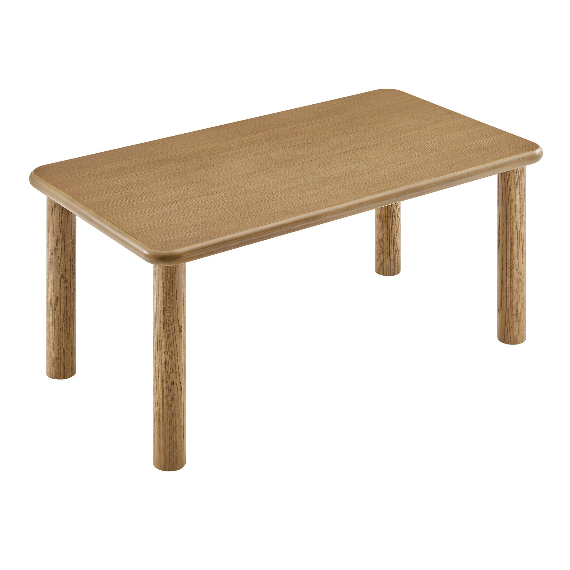 Elvar 72" Rectangular Oak Wood Dining Table - Weathered Oak Denmark Home