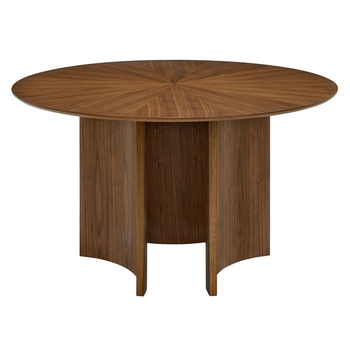 Rhine Round Dining Table 54" - Walnut Denmark Home